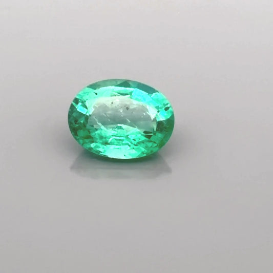 1.96ct Oval Natural Emerald (Colour Green, Clarity Slightly Included, Cut Faceted)