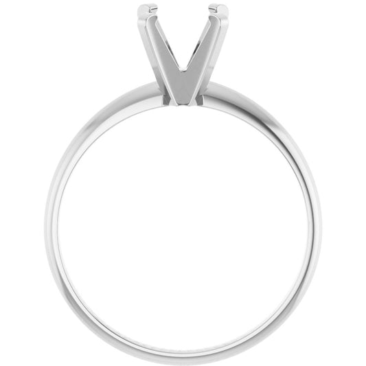 14K Gold Solitaire Engagement Ring Setting for Round, Square, or Cushion Diamond 5C