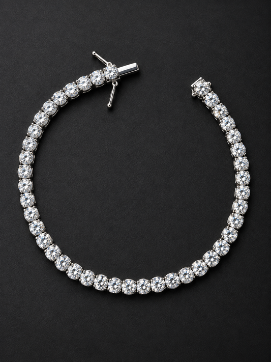 9 CTW Lab-Grown Diamond Tennis Bracelet – IGI Report| 10K White Gold 6.5 Inch