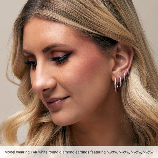 Sterling Silver 30 mm Hoop Earrings - Polished Tube Silver Earrings 5C