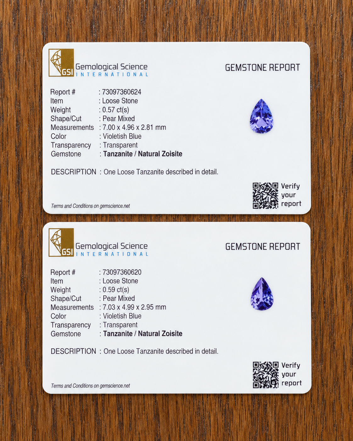 1.16 CTW Natural Tanzanite 7x5mm Pear Stud Earrings in 14K Yellow Gold | GSI Certified