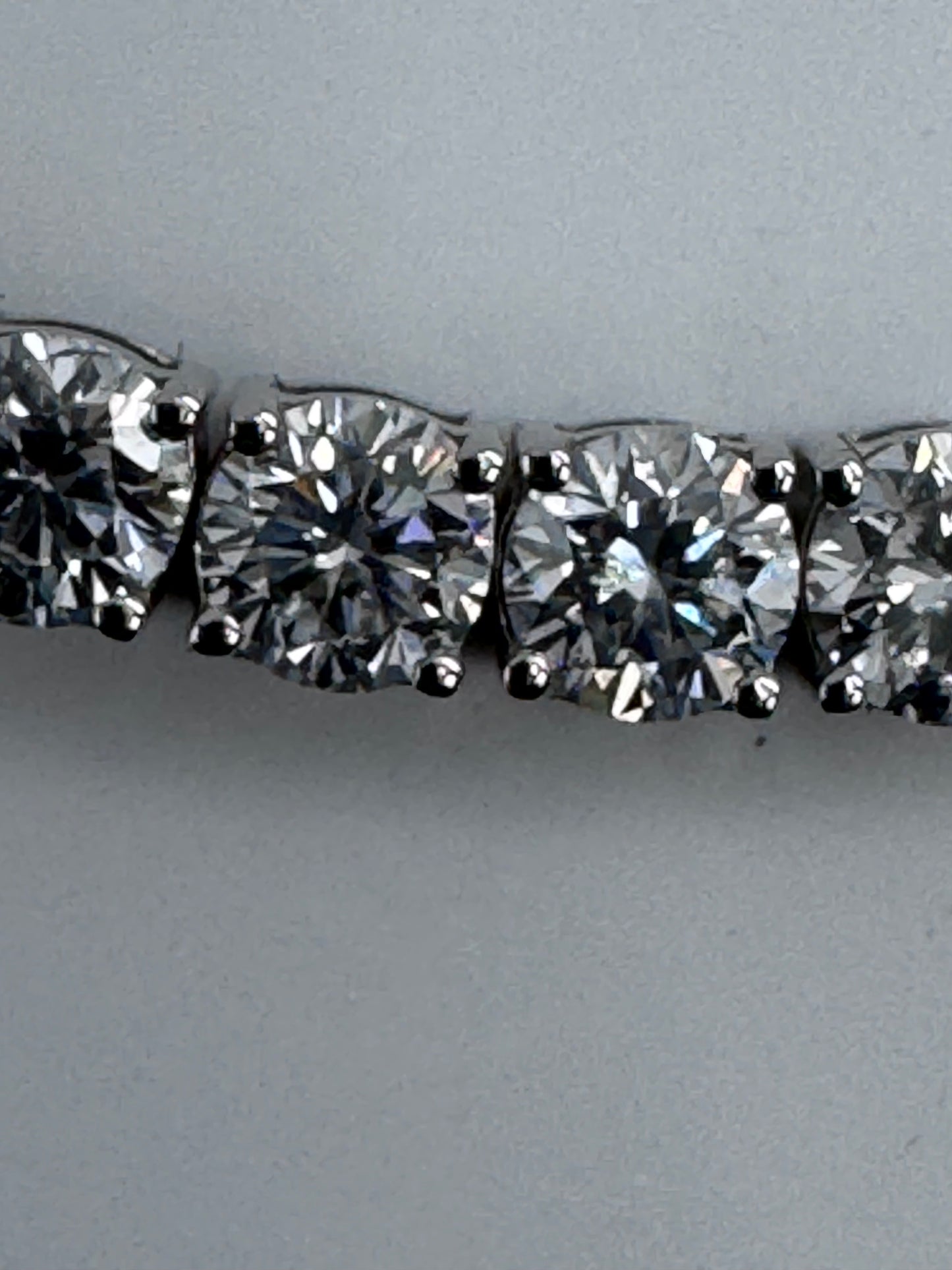 4.49 CTW Lab Grown Diamond Tennis Bracelet in 10K White Gold – IGI Report 6.5 inch