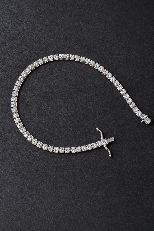 4.34 CTW Lab-Grown Diamond Tennis Bracelet – IGI Report | 10K White Gold 6.5 inch