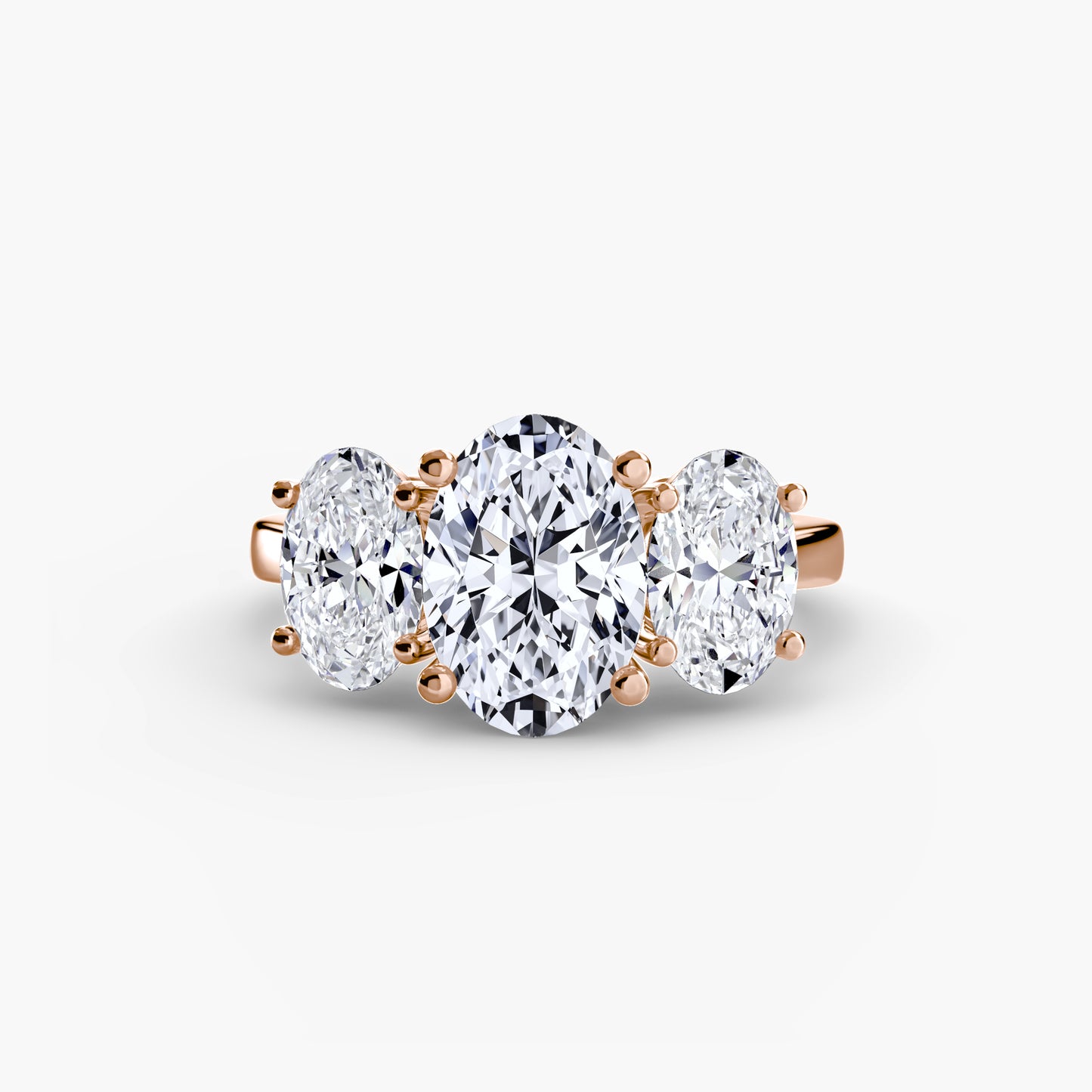 Oval Trilogy Engagement Ring