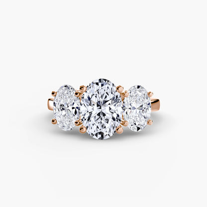 Oval Trilogy Engagement Ring
