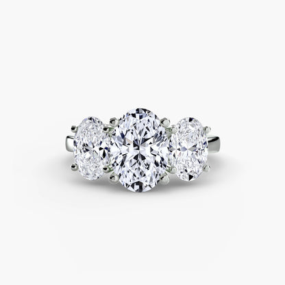 Oval Trilogy Engagement Ring