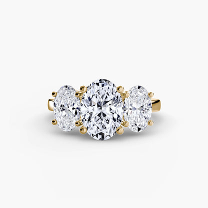 Oval Trilogy Engagement Ring