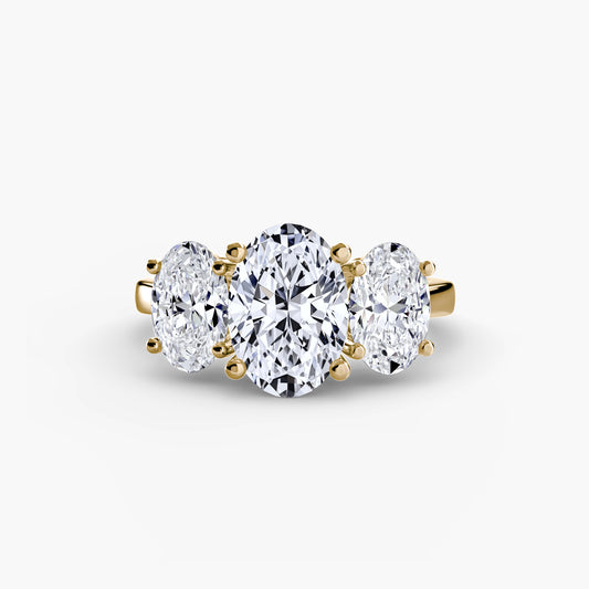 Oval Trilogy Engagement Ring