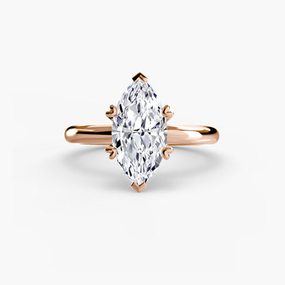Classic Solitaire Engagement Ring - 2.4mm