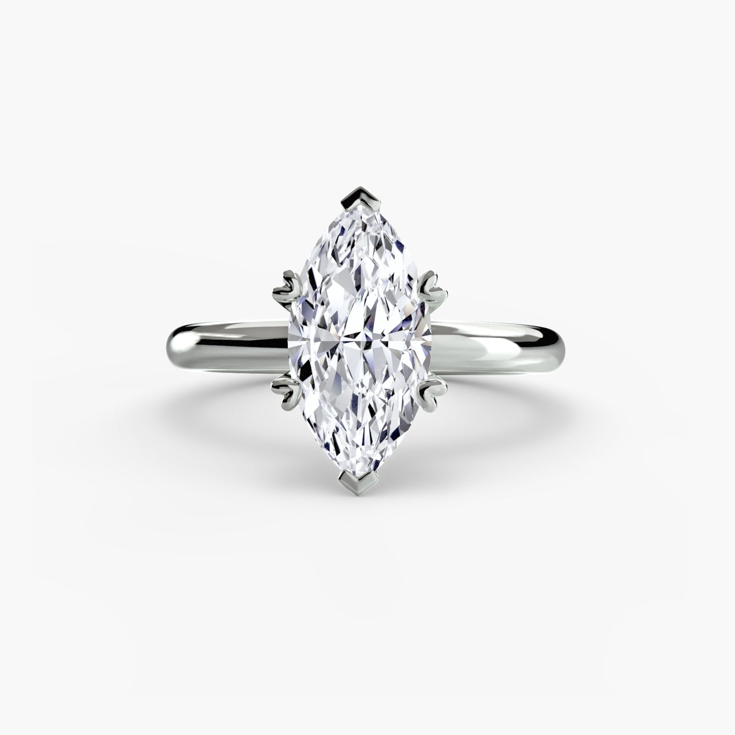 Classic Solitaire Engagement Ring - 2.4mm