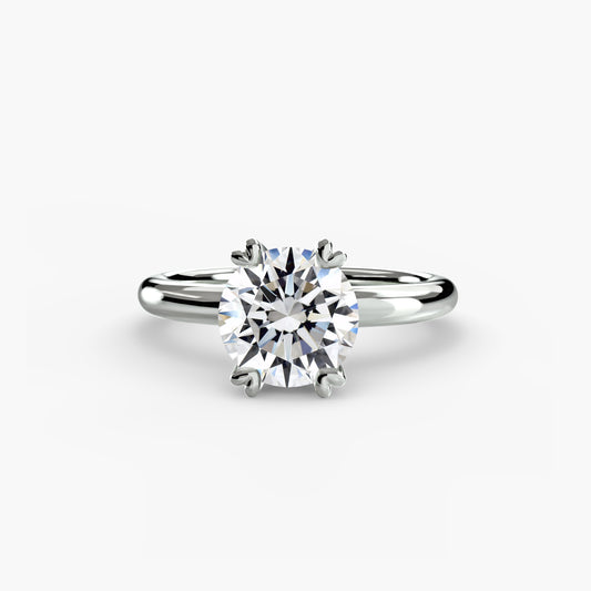 Classic Solitaire Engagement Ring - 2.4mm
