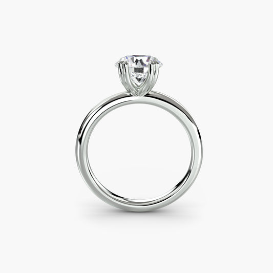 Classic Solitaire Engagement Ring - 2.4mm