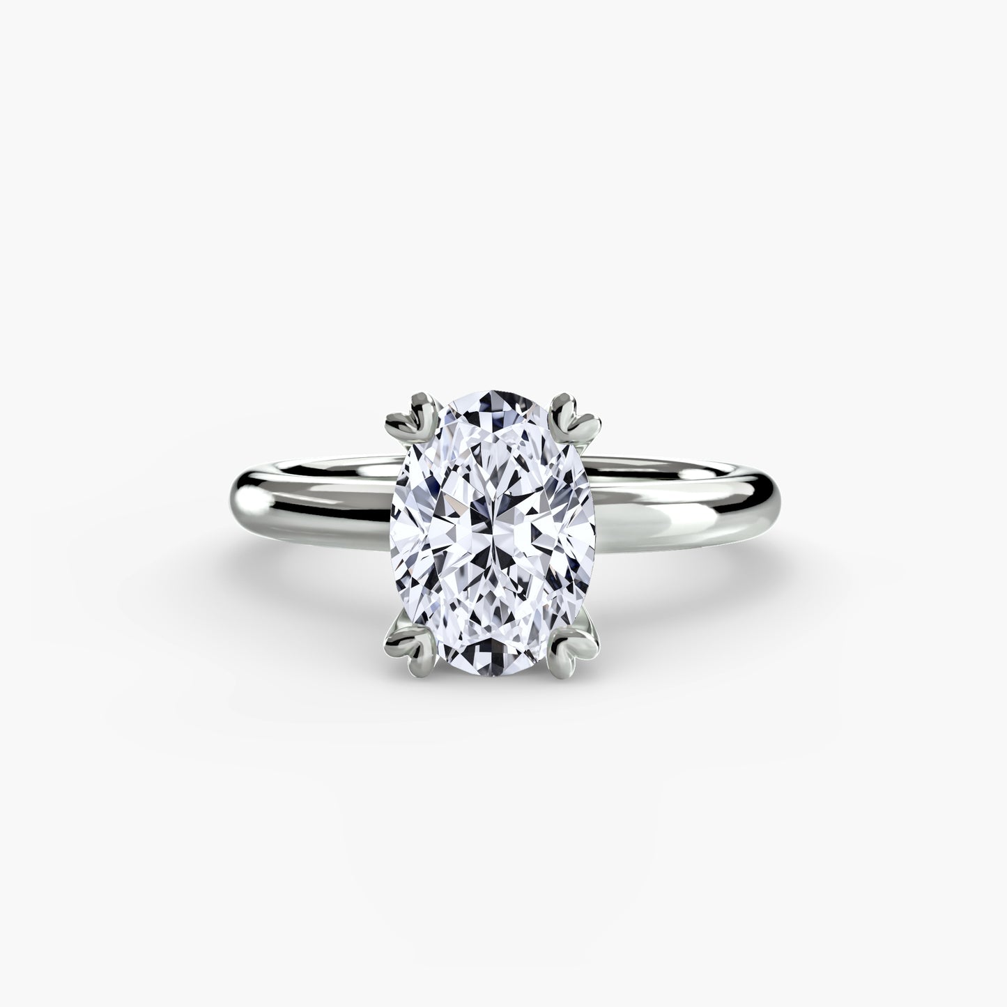 Classic Solitaire Engagement Ring - 2.4mm