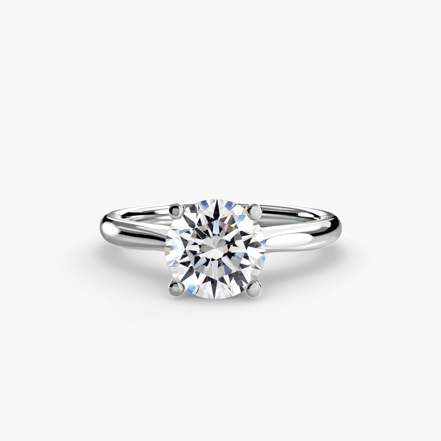 Classic Solitaire Engagement Ring - 2.4mm