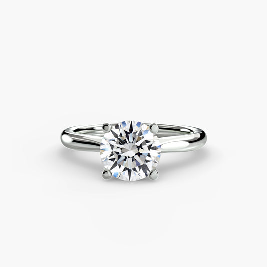 Classic Solitaire Engagement Ring - 2.4mm