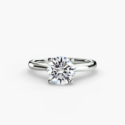 Classic Solitaire Engagement Ring - 2.4mm