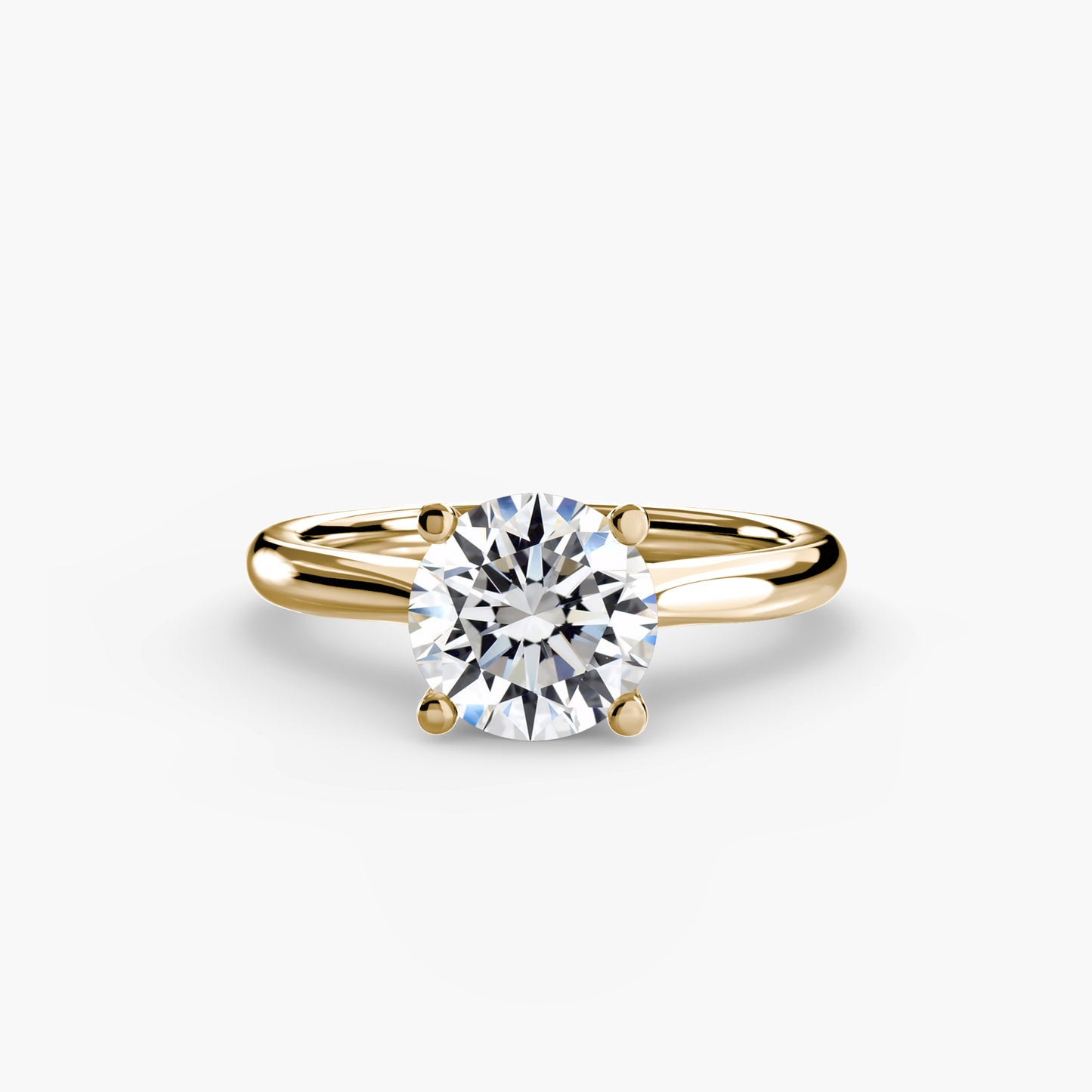 Classic Solitaire Engagement Ring - 2.4mm