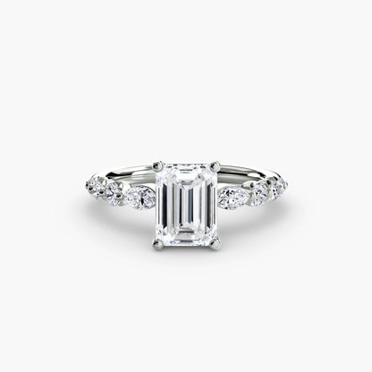 Tiered Accent Engagement Ring