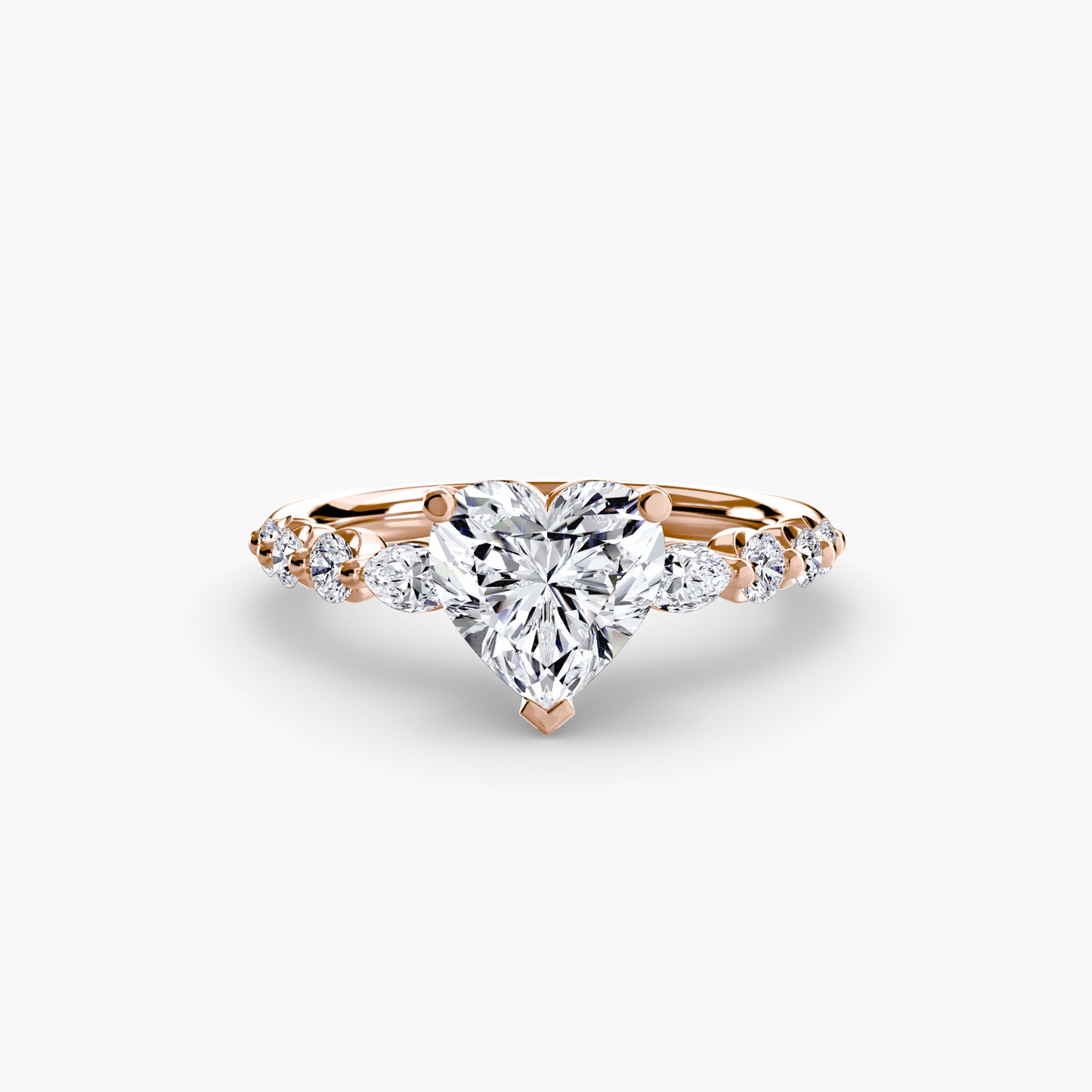 Tiered Accent Engagement Ring