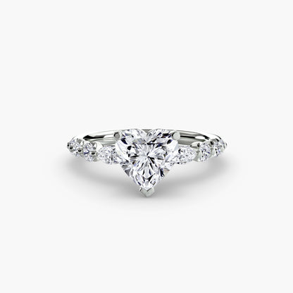Tiered Accent Engagement Ring