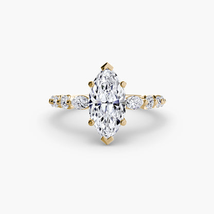Tiered Accent Engagement Ring