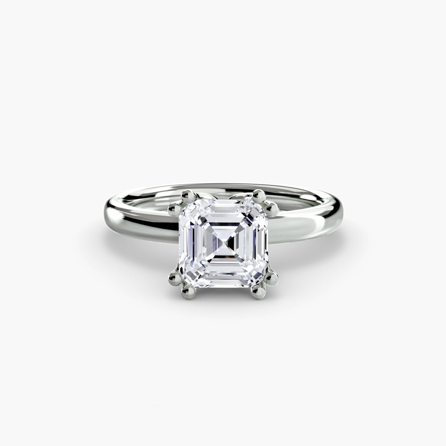 6-Prong Tulip Solitaire Engagement Ring