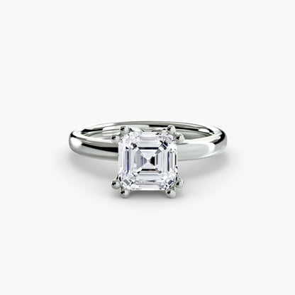 6-Prong Tulip Solitaire Engagement Ring