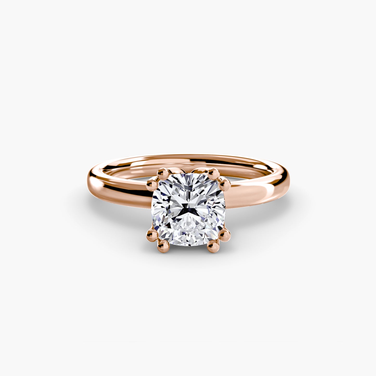 6-Prong Tulip Solitaire Engagement Ring