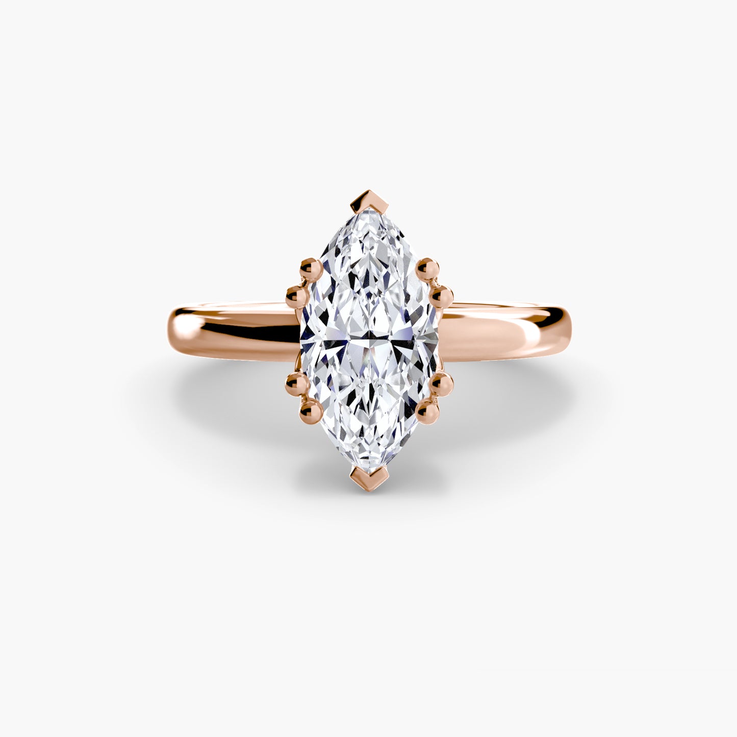 6-Prong Tulip Solitaire Engagement Ring