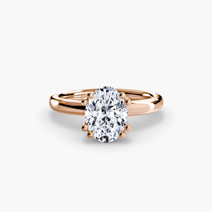 6-Prong Tulip Solitaire Engagement Ring