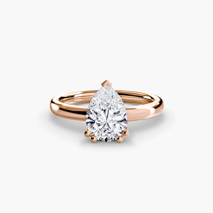 6-Prong Tulip Solitaire Engagement Ring
