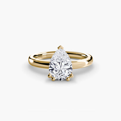 6-Prong Tulip Solitaire Engagement Ring