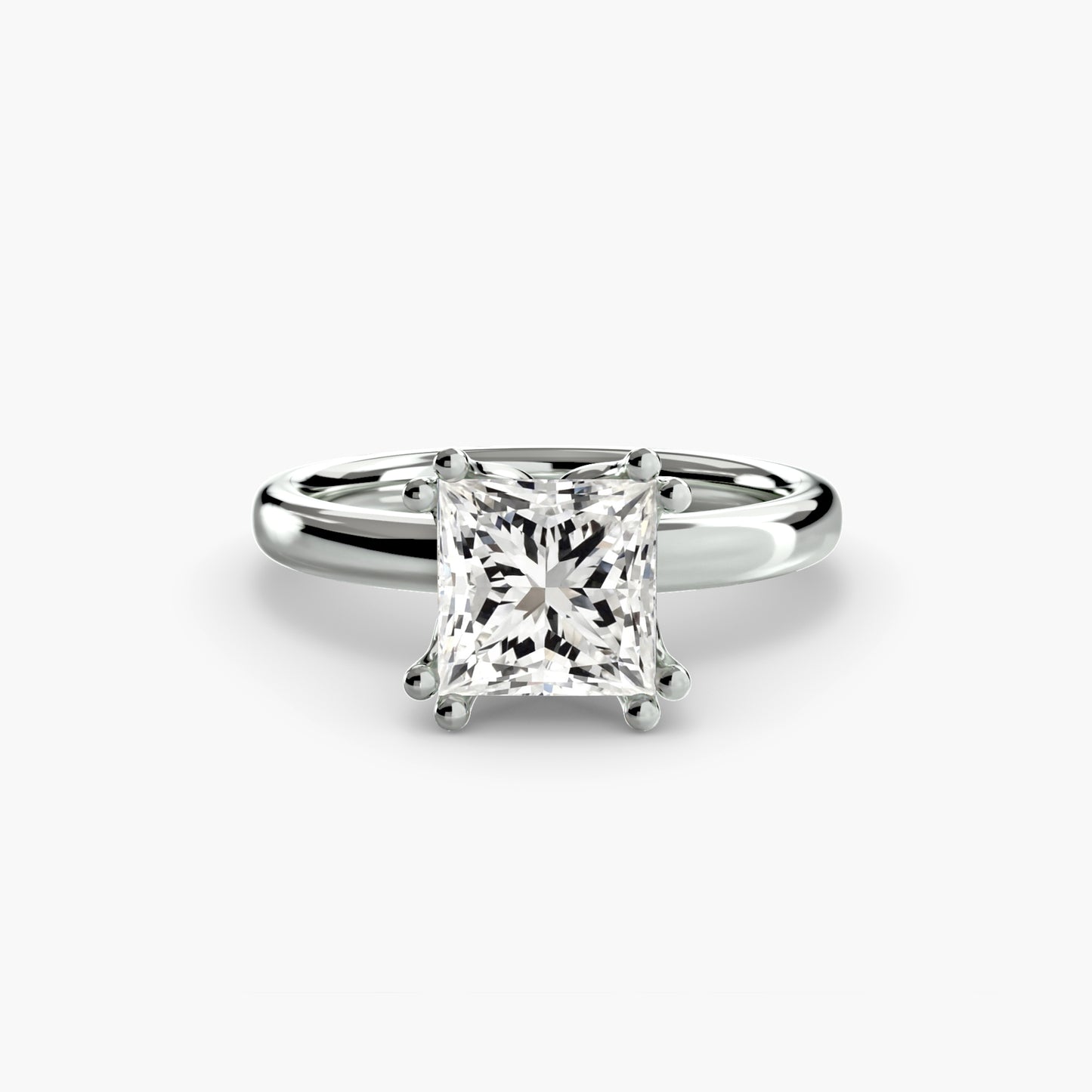 6-Prong Tulip Solitaire Engagement Ring