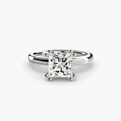 6-Prong Tulip Solitaire Engagement Ring