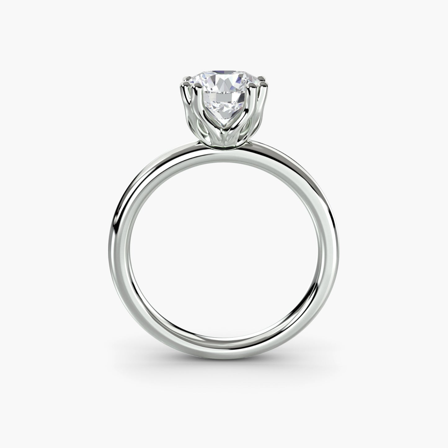6-Prong Tulip Solitaire Engagement Ring