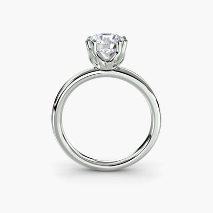 6-Prong Tulip Solitaire Engagement Ring