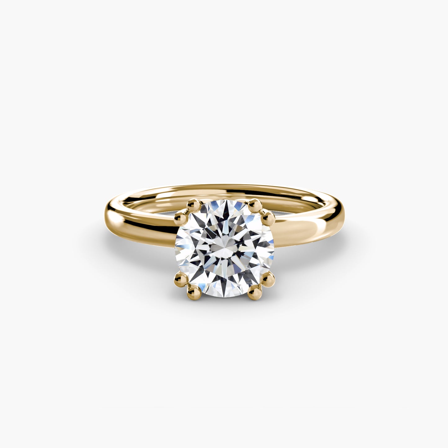 6-Prong Tulip Solitaire Engagement Ring