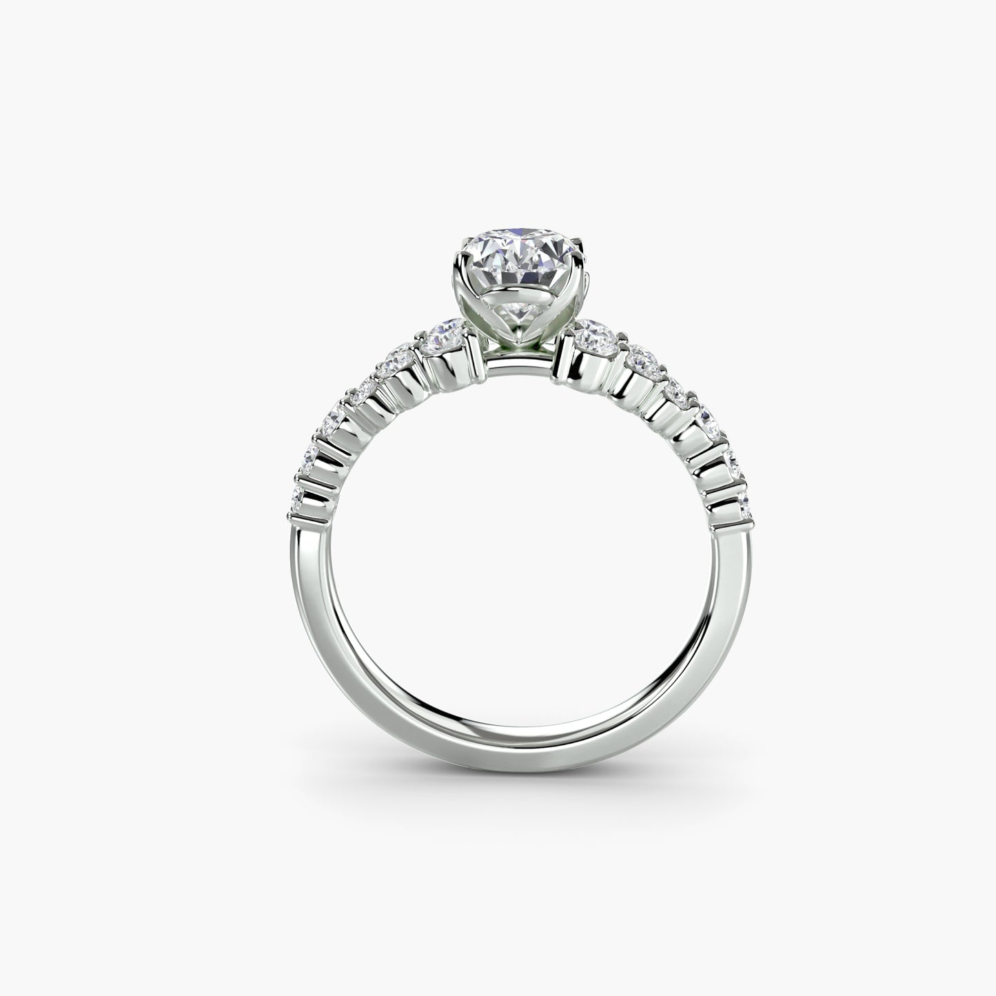 Oval Celestial Cluster Engagement Ring